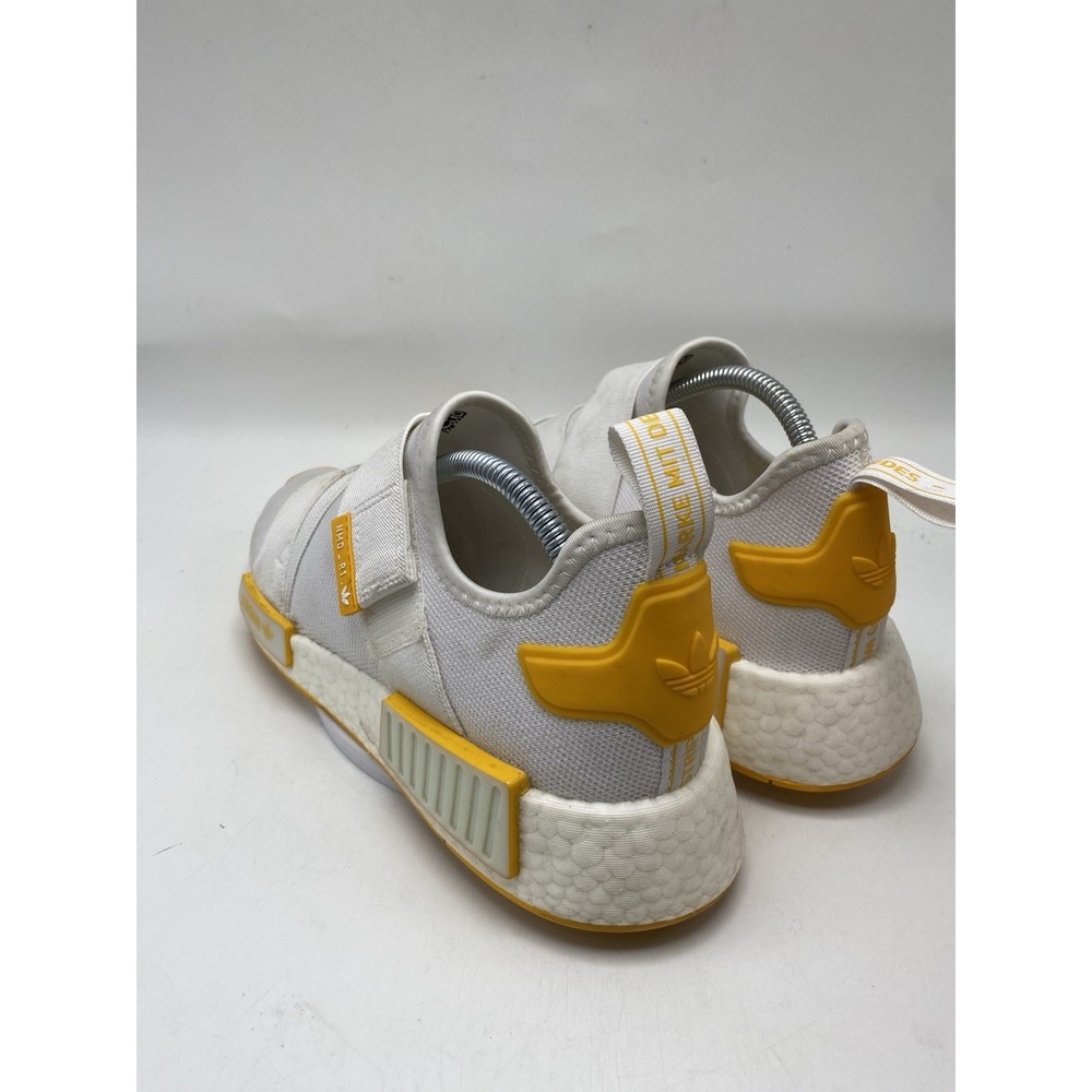 adidas Shoes Women Size 9 NMD_R1 Strap White Gold Athletic Slip On 4158 - Picture 6 of 11